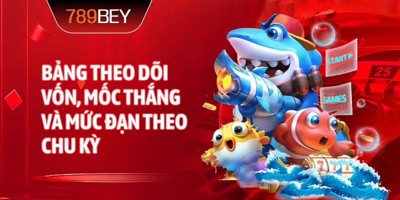 Bảng theo dõi vốn, mốc thắng và mức đạn theo chu kỳ